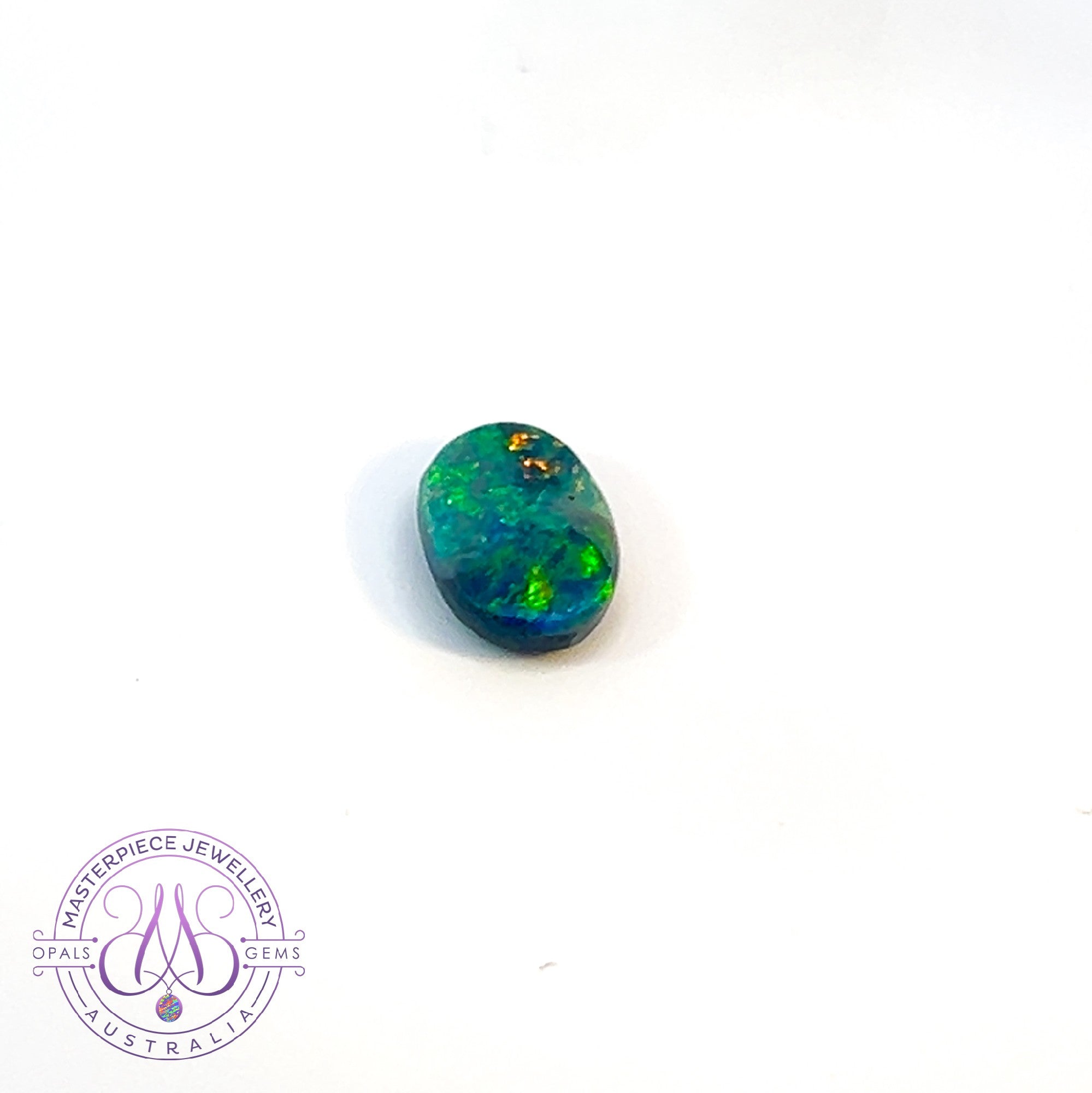 Oval Black Opal 0..44ct