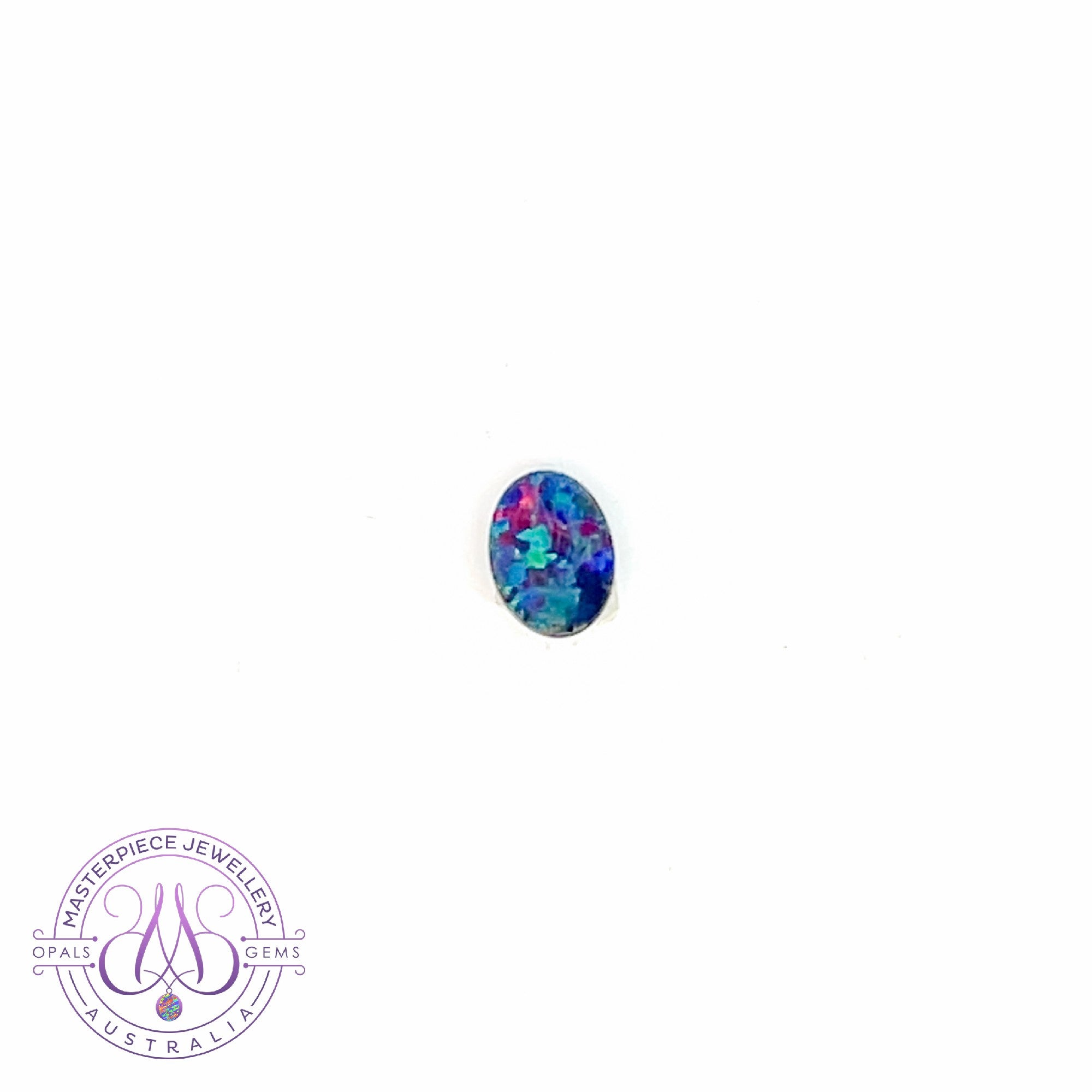 One 8x6mm Opal doublet loose