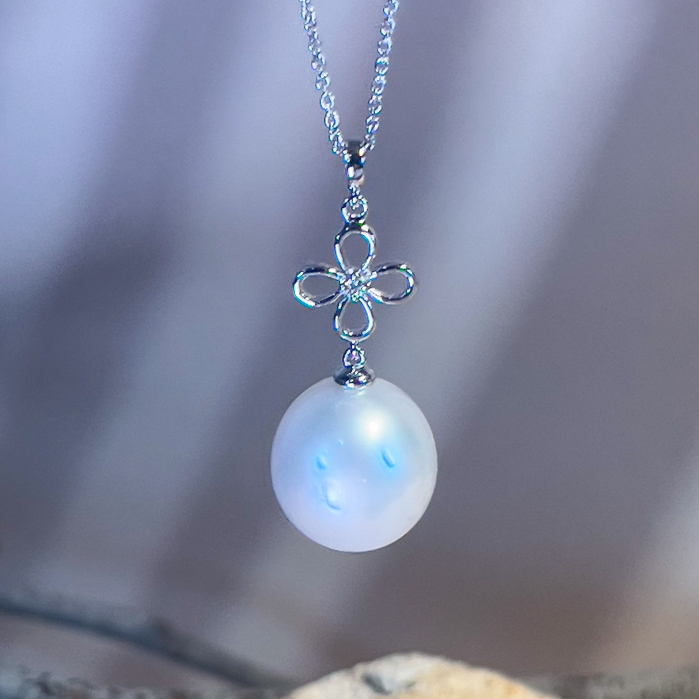 Sterling Silver South Sea 11mm Pearl pendant - Masterpiece Jewellery Opal & Gems Sydney Australia | Online Shop
