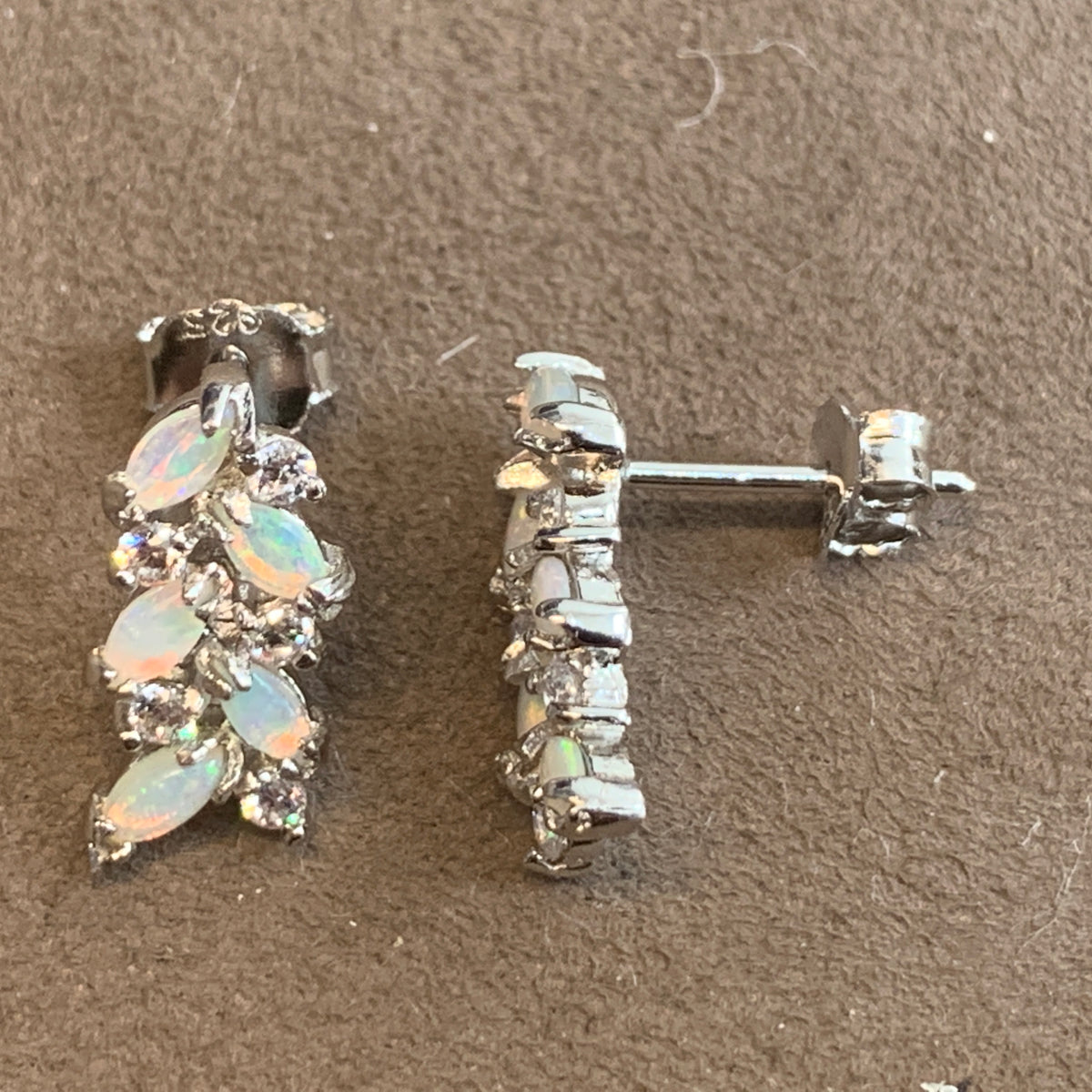 Sterling Silver Opal earrings - Masterpiece Jewellery Opal & Gems Sydney Australia | Online Shop