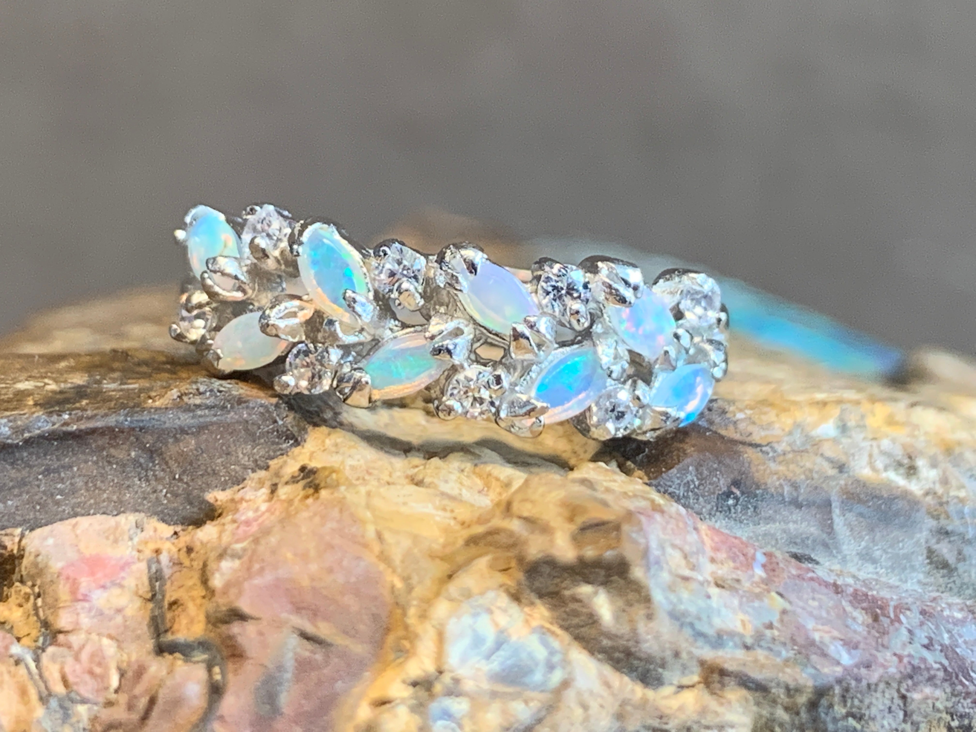 STERLING SILVER OPAL RING - Masterpiece Jewellery Opal & Gems Sydney Australia | Online Shop