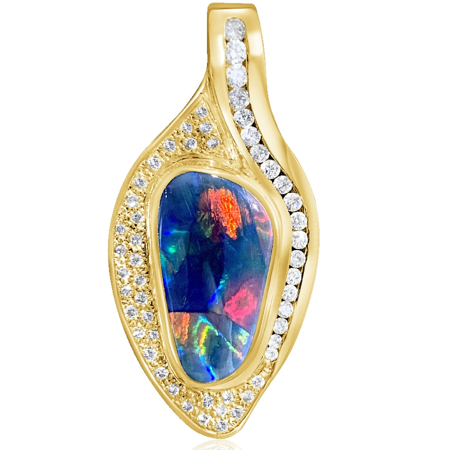 18Y B/O5.87 DIA.40 - Masterpiece Jewellery Opal & Gems Sydney Australia | Online Shop