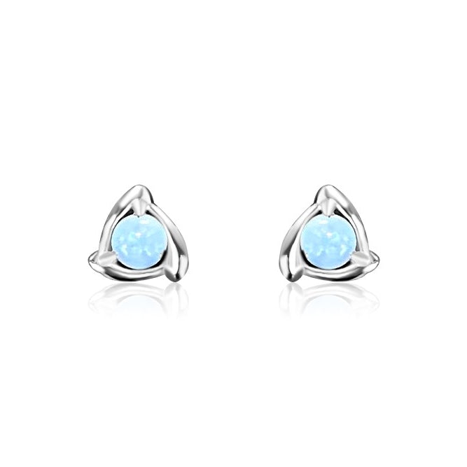 Sterling Silver Round Opal 5mm studs - Masterpiece Jewellery Opal & Gems Sydney Australia | Online Shop