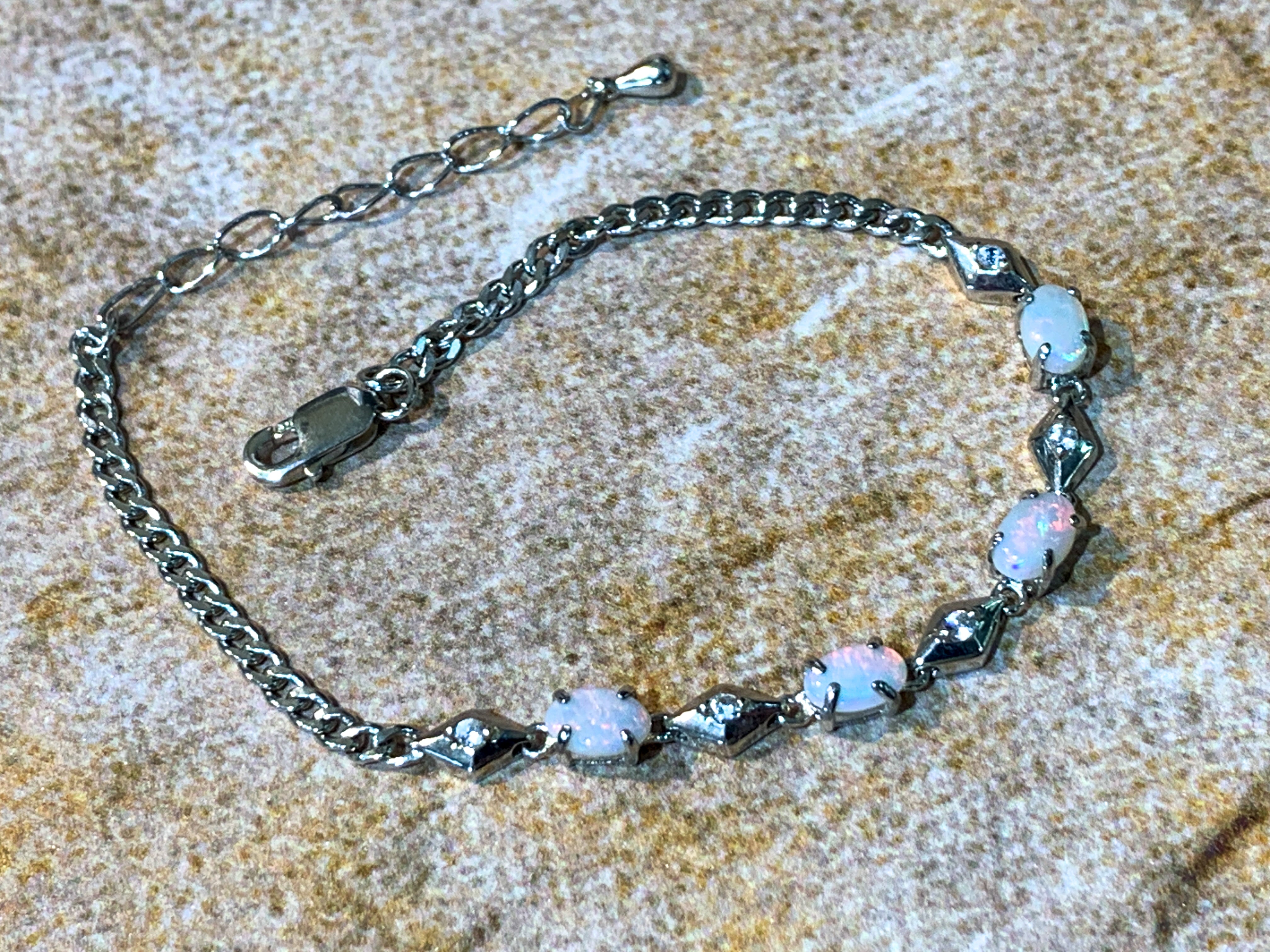 Sterling Silver 6x4mm spaced cz bracelet - Masterpiece Jewellery Opal & Gems Sydney Australia | Online Shop