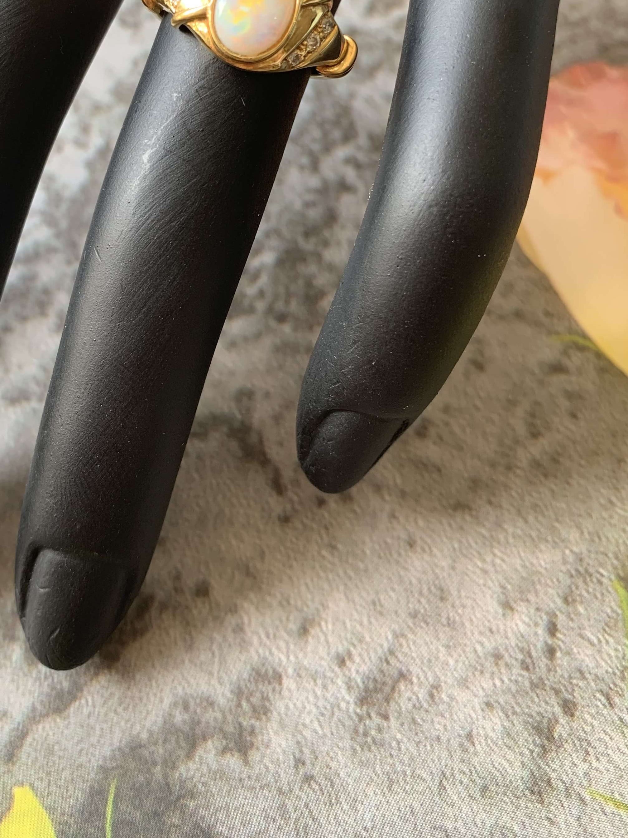 18kt Yellow Gold Fire Opal and Diamond ring - Masterpiece Jewellery Opal & Gems Sydney Australia | Online Shop