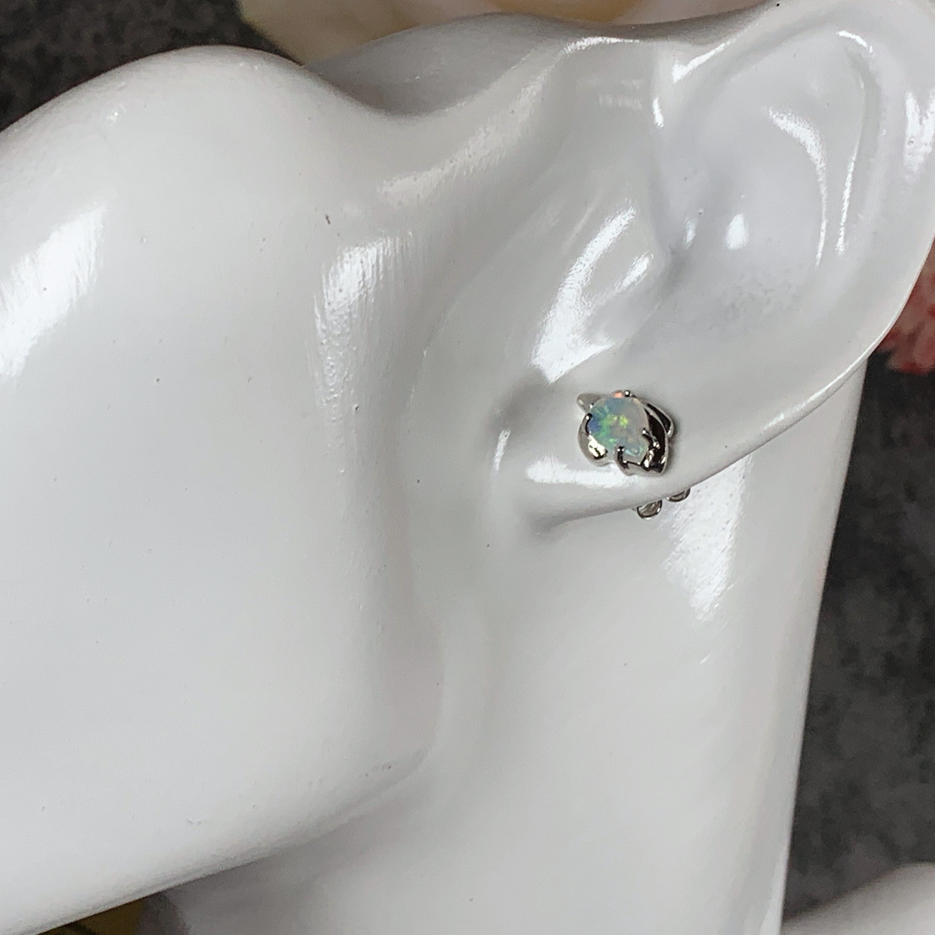 Sterling Silver Tear drop 7x5mm Opal studs - Masterpiece Jewellery Opal & Gems Sydney Australia | Online Shop