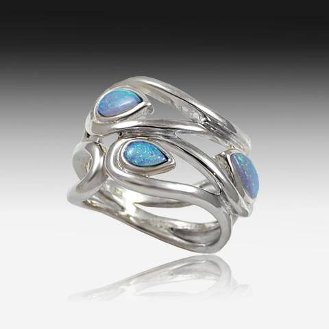 STERLING SILVER OPAL RING - Masterpiece Jewellery Opal & Gems Sydney Australia | Online Shop