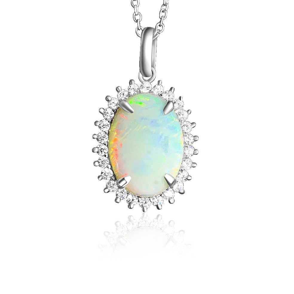 s/s 14x10 W/O cz - Masterpiece Jewellery Opal & Gems Sydney Australia | Online Shop