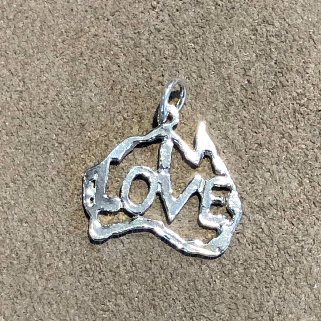 Sterling Silver Map of Australia - Masterpiece Jewellery Opal & Gems Sydney Australia | Online Shop