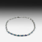 14kt White Gold Opal tennis bracelet