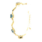 Silver Wave Opal Bracelet - Blue & Black 7x5mm Triplet - Sterling Silver for Women - Ladies Bracelet - Jewelry - Masterpiece Jewellery Opal & Gems Sydney Australia | Online Shop