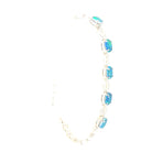 Opal Bracelet - Sterling Silver Bracelet for Women. Ladies Bracelets with 7x5mm Blue or Black Opal Triplets, Perfect Womens Bracelet and Silver Jewellery for Women. - Masterpiece Jewellery Opal & Gems Sydney Australia | Online Shop