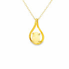Gold Plated 8x6mm White Opal teardrop loop design pendant - Masterpiece Jewellery Opal & Gems Sydney Australia | Online Shop