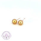 18kt Yellow Gold South Sea pearl 6-7mm studs