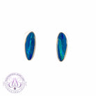 Sterling Silver Freeform Opal doublet earrings