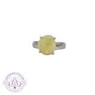 Sterling Silver solitaire White Opal 2.24ct ring