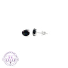 14kt White Gold Black Opal 1.41ct studs