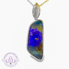 Sterling Silver 12.2ct Boulder Opal pendant