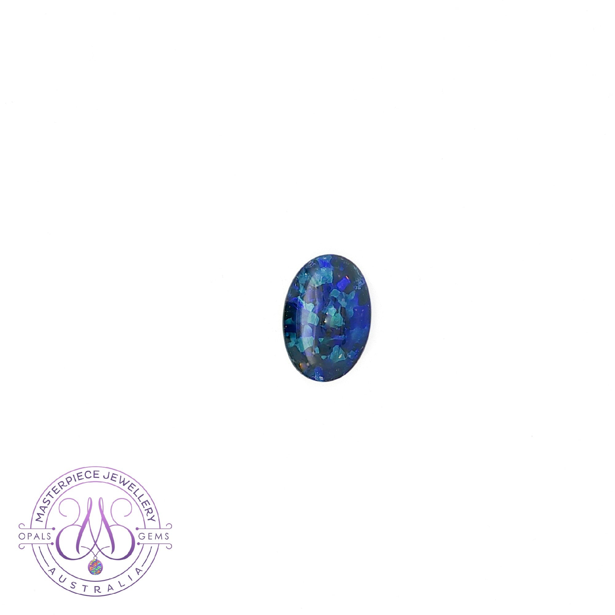 Crystal Opal Oval 6.14ct black backing