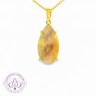 Gold Plated Silver Black Opal 7.08ct pendant