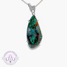 Silver Boulder Opal 15ct large pendant