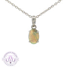 Sterling Silver classic claw set Black Opal 0.45ct pendant