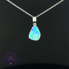 Sterling Silver Crystal Opal 1.4ct freeform pendant