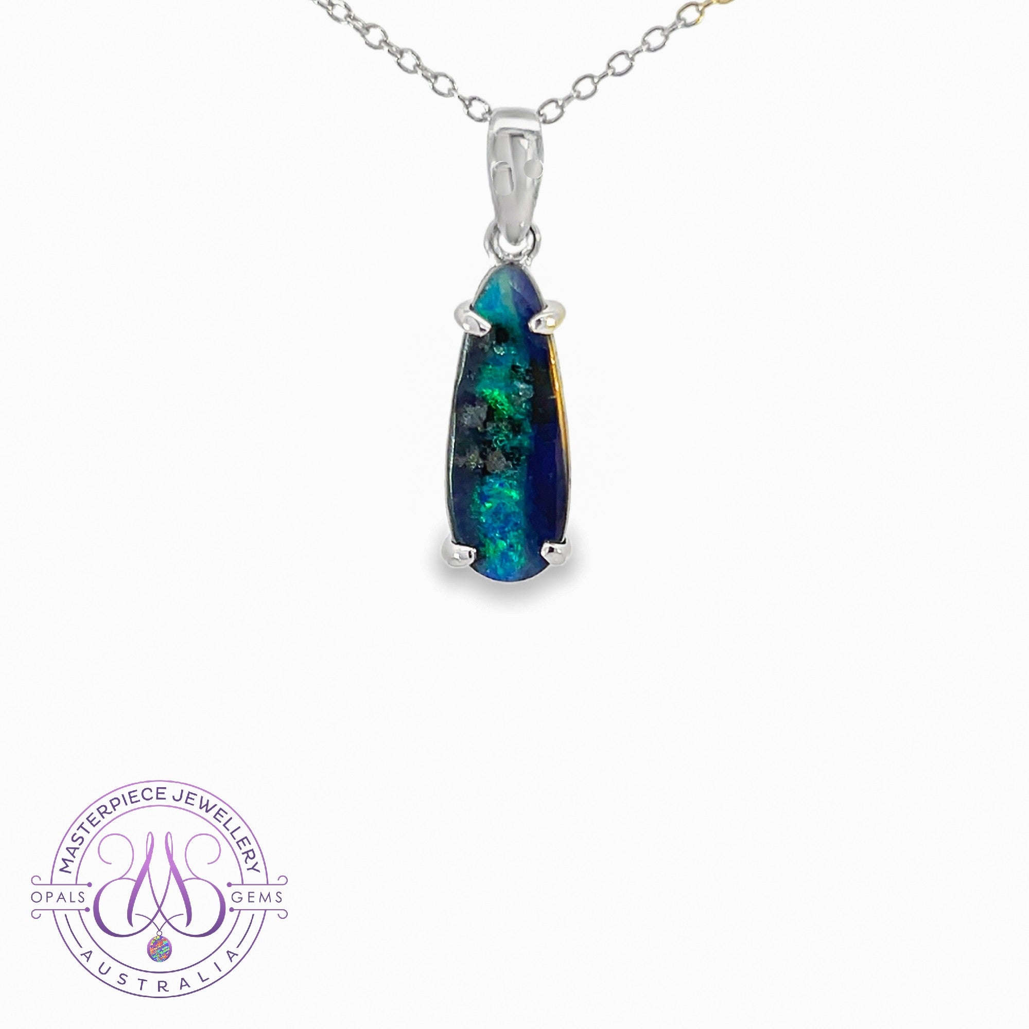 Silver Boulder Opal 2.9ct pendant
