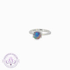 14kt White Gold Black Opal 1.3ct ring