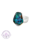 Sterling Silver Broad Boulder Opal 11.06ct ring 