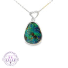 Sterling Silver boulder Opal 8.13ct bezel pendant