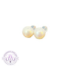 18kt Rose Gold Freshwater Pearl 9-9.5mm studs