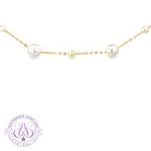18kt Yellow Gold Fresh water pearl 6-6.5mm 3mm 