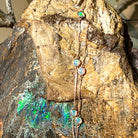 9kt Rose Gold Bracelet with 5 Crystal Opals - 3mm, Dainty Gemstone Jewelry, Elegant Gift for Her, Handcrafted Opal Jewelry - Masterpiece Jewellery Opal & Gems Sydney Australia | Online Shop