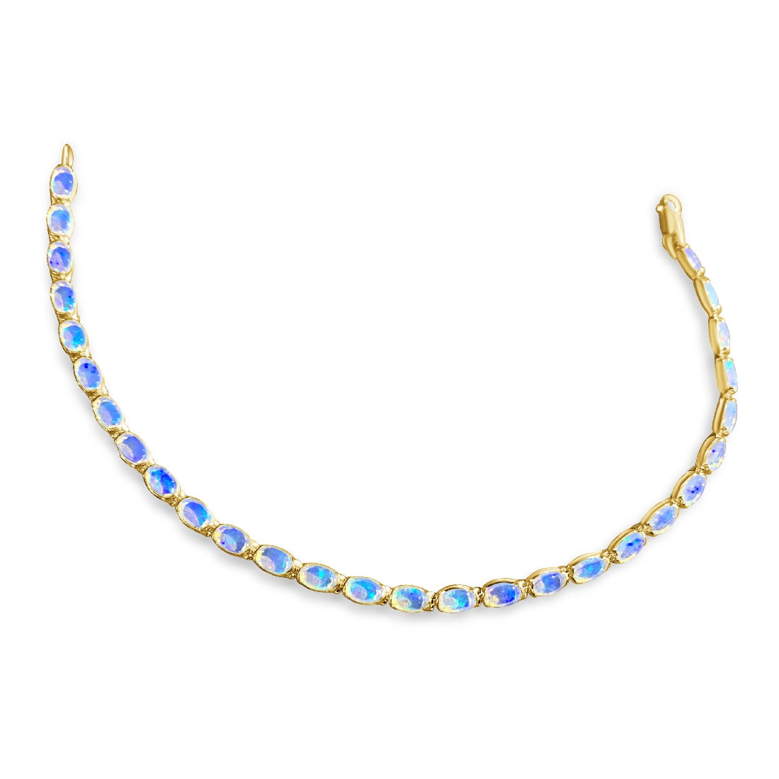 14kt Yellow Gold Opal bracelet - Masterpiece Jewellery Opal & Gems Sydney Australia | Online Shop