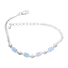 Sterling Silver 6x4mm spaced cz bracelet - Masterpiece Jewellery Opal & Gems Sydney Australia | Online Shop