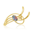 Gold plated Silver Brooch with Opal triplet - Masterpiece Jewellery Opal & Gems Sydney Australia | Online Shop