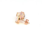 9kt Rose Gold studs 10x8mm Crystal Opals - Masterpiece Jewellery Opal & Gems Sydney Australia | Online Shop