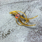 Gold plated Silver Brooch with Opal triplet - Masterpiece Jewellery Opal & Gems Sydney Australia | Online Shop