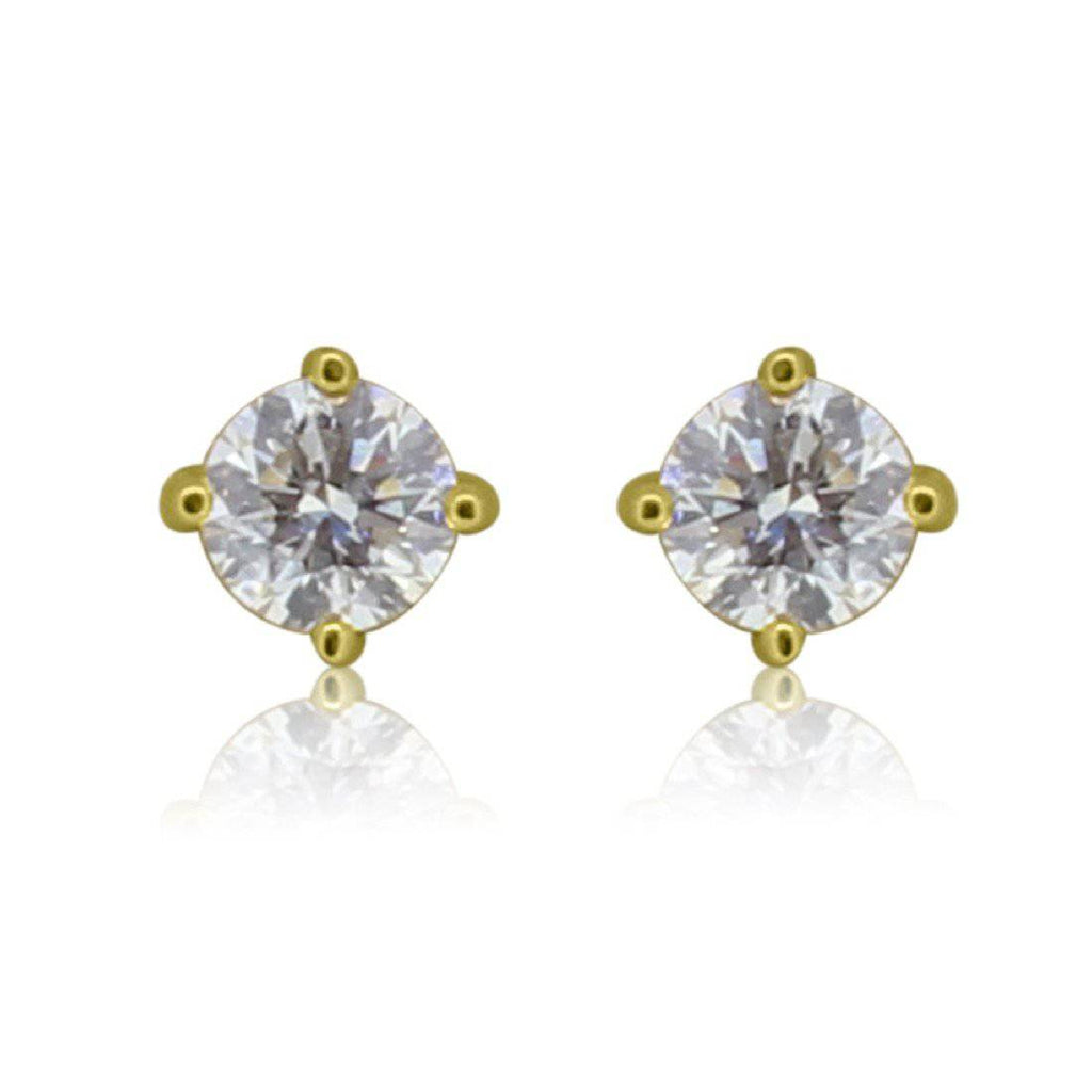 18kt Yellow Gold Diamond studs - Masterpiece Jewellery Opal & Gems Sydney Australia | Online Shop