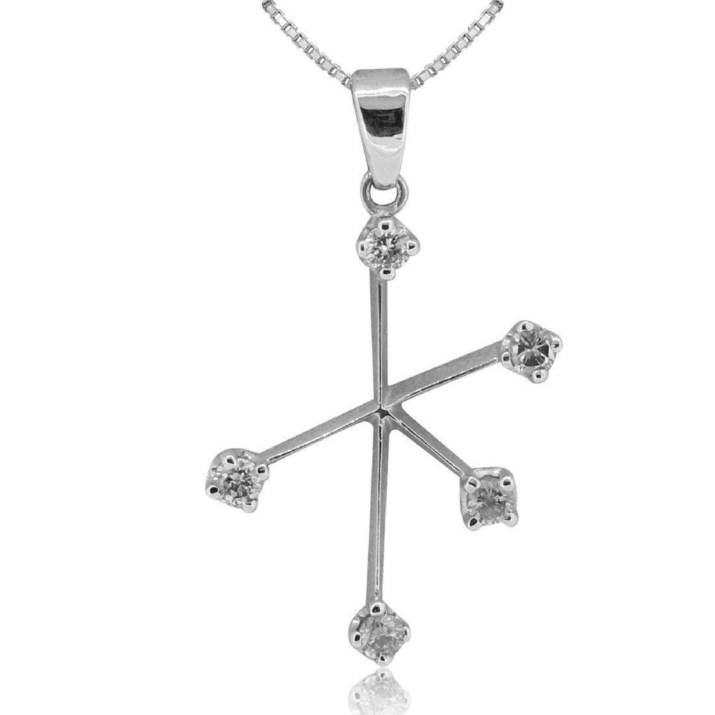 18kt White Gold Diamond pendant - Masterpiece Jewellery Opal & Gems Sydney Australia | Online Shop