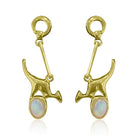 Sterling Silver Gold plated Opal earrings - Masterpiece Jewellery Opal & Gems Sydney Australia | Online Shop