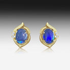 Sterling Silver Opal Triplet fancy earrings - Masterpiece Jewellery Opal & Gems Sydney Australia | Online Shop