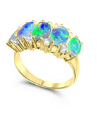 14kt Yellow Gold Opal and Diamond ring - Masterpiece Jewellery Opal & Gems Sydney Australia | Online Shop