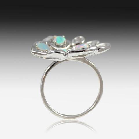 Silver Opal ring - Masterpiece Jewellery Opal & Gems Sydney Australia | Online Shop