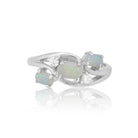 Sterling Silver White Opal ring - Masterpiece Jewellery Opal & Gems Sydney Australia | Online Shop