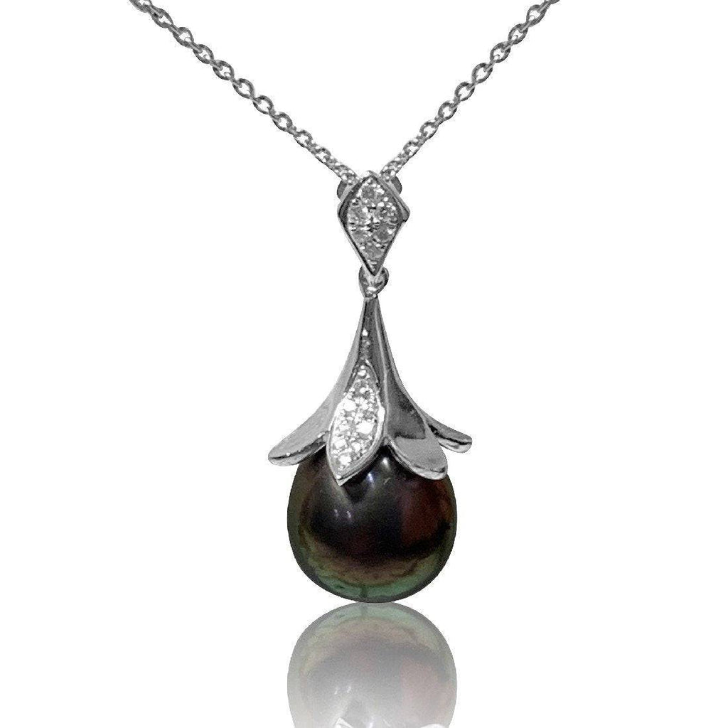 18kt White Gold South Sea Pearl and Diamond pendant - Masterpiece Jewellery Opal & Gems Sydney Australia | Online Shop